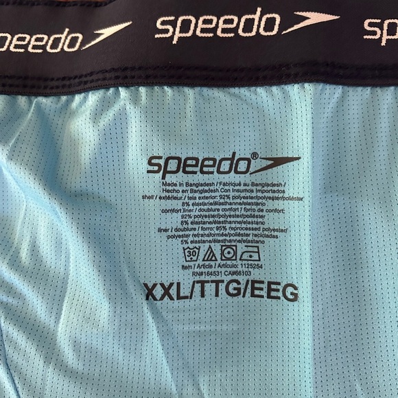 NWT Speedo Men's Tech Volley UPF50+
Swim Shorts trunks Size 2XL Blue Blocks - Picture 8 of 11